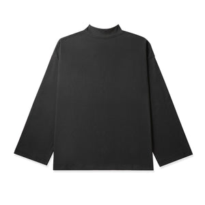VOiCE GOLD PLATE MOCK NECK L/S TEE CHARCOAL GREY